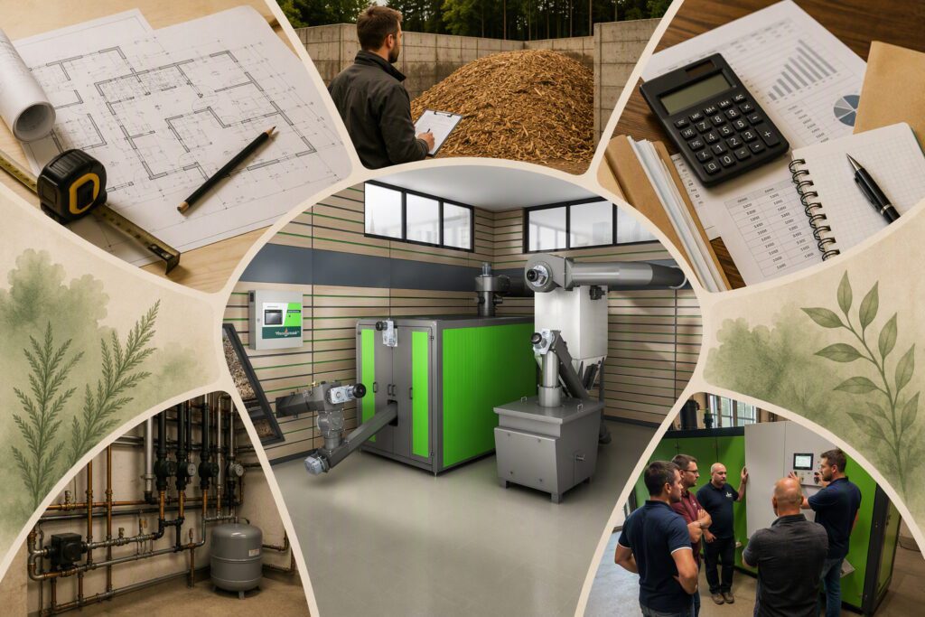 Image showing the factors in evaluating the pros and cons of biomass heating